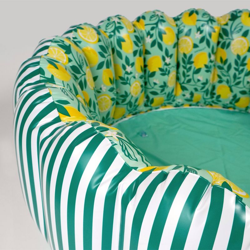 MINNIDIP Tufted Pool - Striped Limone, 5 of 10