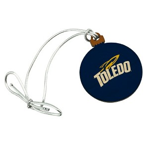 University of Toledo Rockets Logo Mini Small Tiny Wood Christmas Tree Holiday Ornament - 1 of 4