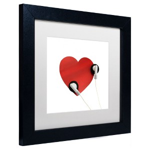 Trademark Fine Art -Beata Czyzowska Young 'Listen to Your Heart' Matted Framed Art - 1 of 4