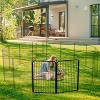 GOTGELIF Dog Playpen 2 Panels 32" Heavy Duty Dog Pen Pet Fence Metal Playpen Indoor Outdoor - image 3 of 4