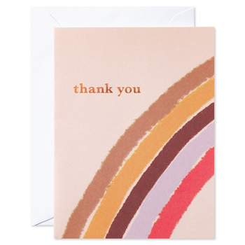 10ct All Occasion Blank Thank you Cards 'Rainbow'