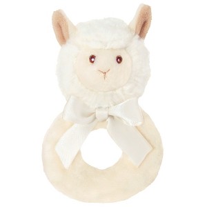 Bearington Baby Lil' Alma, 5.5 Inch Plush Llama Stuffed Animal Soft Rattle - 1 of 4