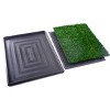 FURNIinspire Pet Crates and Houses, Downtown Pet Supply Dog Grass Pad with Tray, Artificial Grass Training Pads, Green, 20“*25" - 4 of 4
