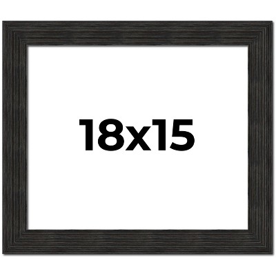 PosterPalooza | Contemporary Black Picture Frame - UV Acrylic, Backing Board, Hanging Hardware Included