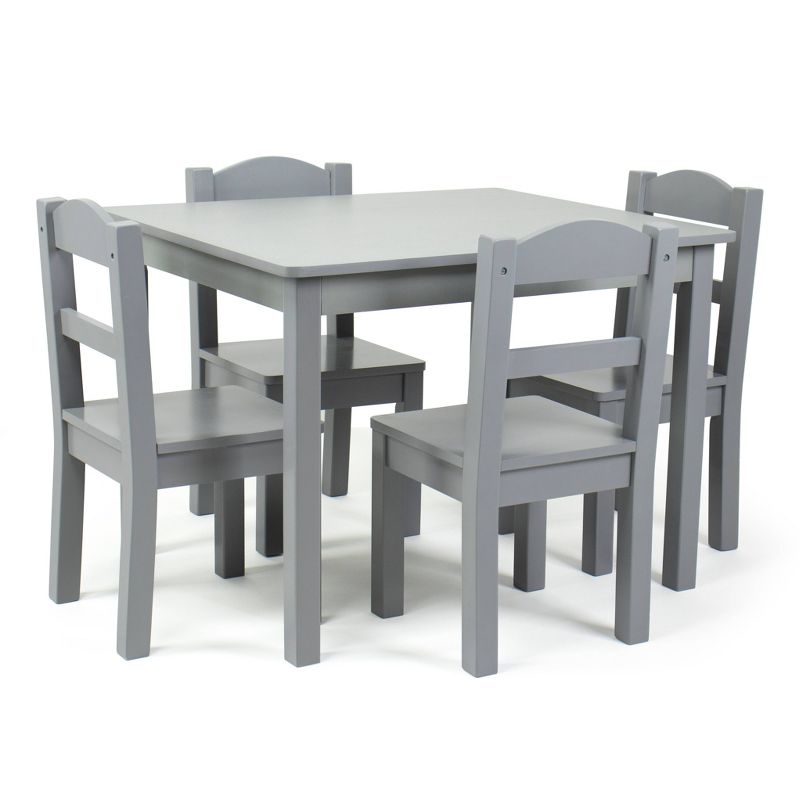 5pc Kids' Wood Table and Chair Set - Humble Crew, 1 of 9