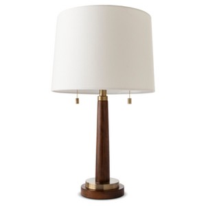 Franklin Wood Assembled Table Lamp Brass (Lamp Only) - Threshold