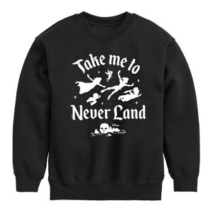 Boys' - Disney - Peter Pan Graphic Long Sleeve Fleece Sweatshirt - 1 of 4
