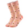 Women's Peach Novelty Face Novelty Socks - 2 of 3