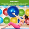 Toyzone World Large Exercise Fitness Yoga Ball Multicolor - 2 of 3