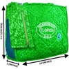 LA LEELA Women's Summer Water Resistant Pool Tote Bag with Matching Beachwear Holiday Sarong Wrap One Size Ethnic Green - 3 of 4