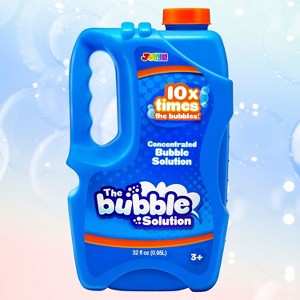 Joyfy 32oz Bubble Solution Refill, Concentrated Solution for Bubble Machine, Blasters, Wands, Blower Refill, for Kids Summer Outdoor Fun Toys - 1 of 4