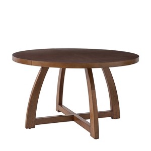 Nicola 54" Mid-century Modern Solid Wood Round Dining Table|HULALA HOME - 1 of 4