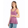 Maternity Scoop Neck Sleeveless Tank Top - 24seven Comfort Apparel™ - 2 of 4