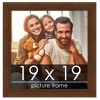 PosterPalooza | Square Simple Brown Picture Frame - UV Acrylic, Foam Board Backing, Hanging Hardware - 2 of 4