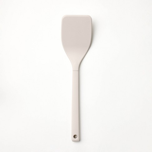 Mini Solid Silicone Turner, White, Blue, Sold by at Home