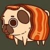 Men's Design By Humans Puglie Bacon Strip By Puglie T-Shirt - 2 of 3