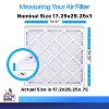 Filter King 17.25x29.25x1 Air Filter | 3-PACK | MERV 8 HVAC Pleated A/C Furnace Filter | MADE IN USA | Actual Size: 17.25x29.25x1 - 2 of 4