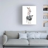 Canvas Wall Art - Jean Plout 'Farm Animal Family C' Wall Art for Living Room, Bedroom, or Office Décor by Trademark Fine Art - 24 x 32 Inches - 3 of 4