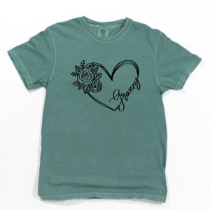 Simply Sage Market Granny Heart Outline Garment Dyed Tee - 1 of 4