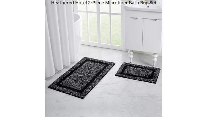 2pc 17"x24" and 24"x30" Home Heathered Hotel Rug Set - VCNY, 2 of 7, play video