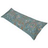 Sweet Jojo Designs Girl Body Pillow Cover (Pillow Not Included) 54in.x20in. Boho Floral Wildflower Blue and Orange - 2 of 4