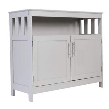 Flash Furniture Mayfield Classic Buffet and Sideboard with Double Door Storage Cabinet and Open Storage Shelf