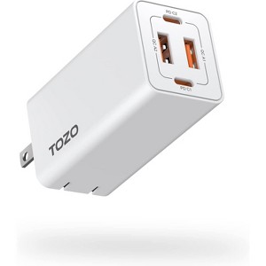 Tozo C2 65W USB-C 4 Port PD and QC Wall Charger Power Adapter - White - 1 of 4