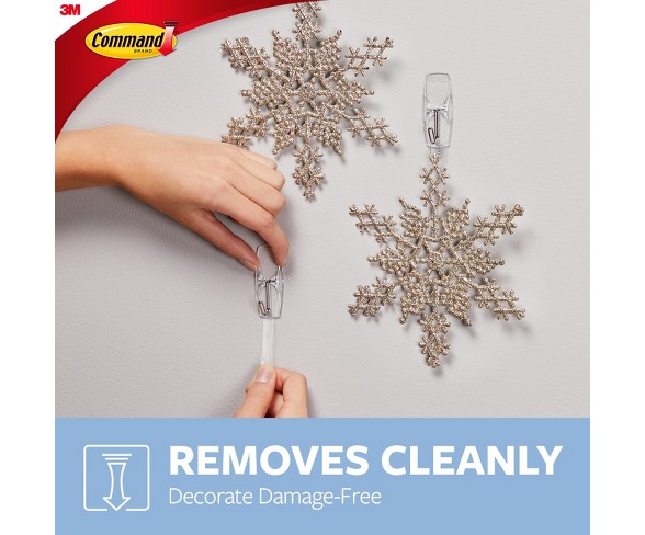 3M Command Hooks Small Designer Hooks 2-Pack - Clear