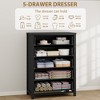 3 Dresser for Bedroom, 29" Tall Dresser, Modern Tall Drawer Dresser with Storage, Wooden Closet Dressers Chest of Drawers, White - 2 of 4