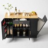 53" Kitchen Storage Island with Drawer, Adjustable Shelves, Tilt-Out Trash Can Cabinet, Modern Farmhouse Style Kitchen Cart for Food Prep, Dining - 4 of 4