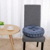 PiccoCasa Corduroy Home Office Round Shaped Sofa Floor Chair Seat Cushion Pad 40cm Dia - 3 of 4