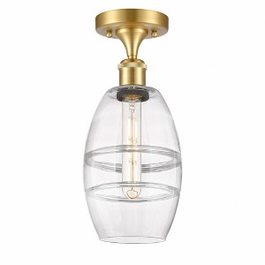 Vaz - 1 Light Semi-Flush Mount In Industrial Style-9.38 Inches Tall and 5.88 Inches Wide - 1 of 1