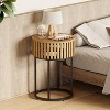 Tribesigns 17.71"Round Side Table, Tall Nightstand with MDF and Metal Frame—for Living Room, Bedroom, Small Space, Easy-Assemble - 4 of 4