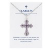 Anna-Kaci Purple Lavender Rhinestone Celtic Cross Necklace with Message Card & Envelope Jewelry Gift - 2 of 4