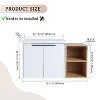 NicBex Floating Bathroom Vanity with Sink,Bathroom Sink Vanity with Soft Close Doors,Bathroom Sink Cabinet for Small Bathroom,Black/White - 3 of 4