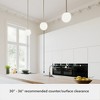 Hepburn White Cased Glass Mini Pendant Ceiling Light Fixture - Hunter Fan - 3 of 4
