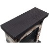 Electric Fireplace with Mantel, Remote Control, Ultra-Quiet DC Motor, Assembly-Free - 2 of 4