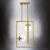 Urban Ambiance Luxury Minimalist Indoor Pendant,  20-1/2''H x 13-1/2"W x 13-1/2''D,  Brushed Bronze Finish, UHP4453 - 4 of 4