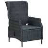 Reclining Patio Chair with Cushions Poly Rattan vidaXL - 3 of 4