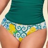 Women's Lemon Blossom High-Waisted Bikini Bottoms - Cupshe - 4 of 4