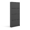 HomeStock Drawer Shoe Cabinet, Black Matte - 2 of 4