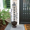 41" Metal Seven Hanging Cup Tier Layered Floor Fountain Bronze - Alpine Corporation: Electric Powered, 2 Gallon Capacity, Outdoor Decor - 2 of 4