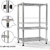 Attop 450 lbs Wire Storage Shelving 3-Tier Utility Shelving Unit Steel Organizer Wire Rack for Home,Kitchen,Office,Chrome - 2 of 4