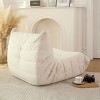 Bean Bag Lounger Modern Waterproof Cover Ergonomic Foam Support for Living Room 39.4in Wide-3irtyhousy - 3 of 4