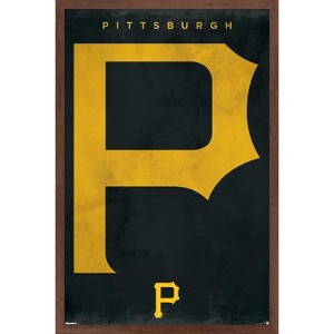 Trends International MLB Pittsburgh Pirates - Logo 25 Framed Wall Poster Prints - 1 of 4