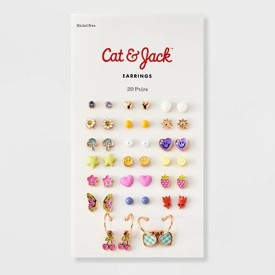 Girls&#39; 20pk Spring Earring Set - Cat &#38; Jack&#8482;