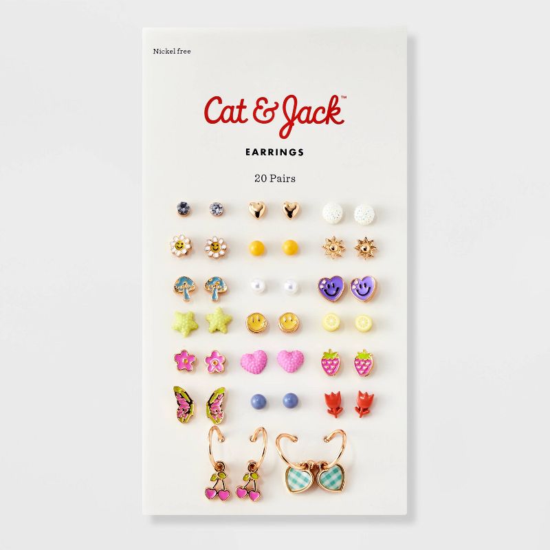 Girls&#39; 20pk Spring Earring Set - Cat &#38; Jack&#8482;, 3 of 11
