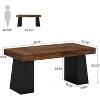 Tribesigns 55 Inches Home Office Executive Desk with Double Trapezoid Base - 3 of 4