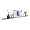 vidaXL Wall Shelves 2 pcs White and Sonoma Oak 45.3"x3.5"x1.2" - 2 of 4