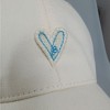 Anna-Kaci Women's Heart Embroidered Baseball Cap Low Bun Soft Cotton Trucker Hat - 3 of 4
